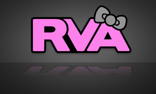 Pink & Silver RVA Bow Sticker   – Custom RVA