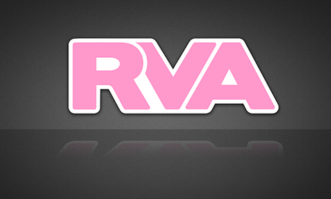 Pink & White RVA Sticker | RichmondStickers.com