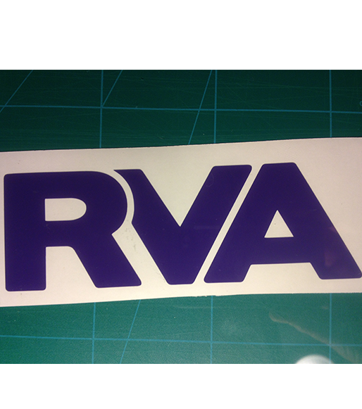 Pink & Silver RVA Bow Sticker   – Custom RVA Stickers  