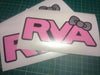 Pink & Silver RVA Bow Sticker | RichmondStickers.com