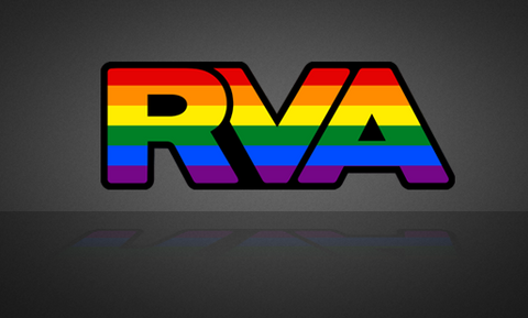 Pride Flag RVA Sticker | RichmondStickers.com